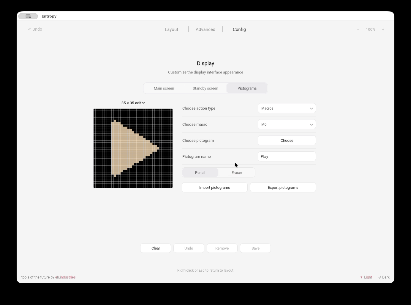 M4CR0Pad v3 pictogram editor